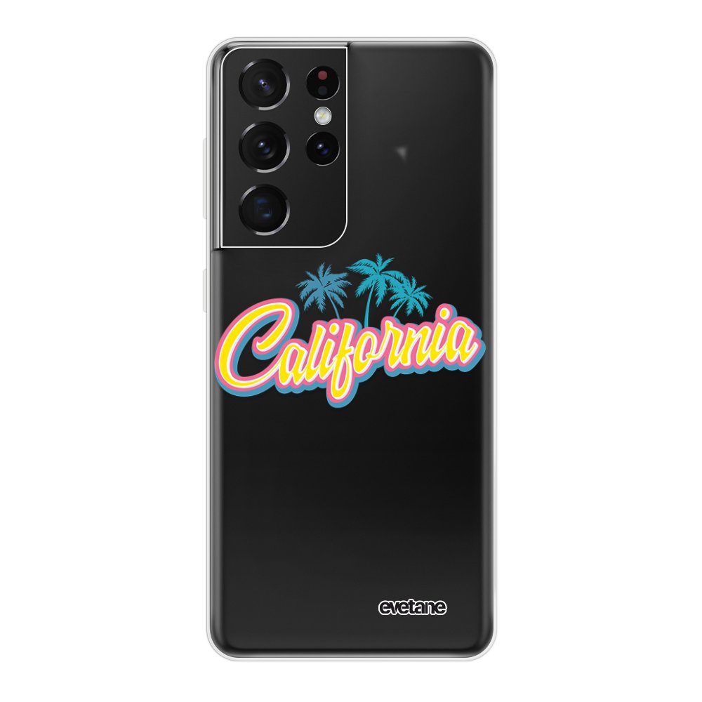 Coque samsung galaxy s20 ultra 5g 360 intégrale avant arrière transparente  california Evetane