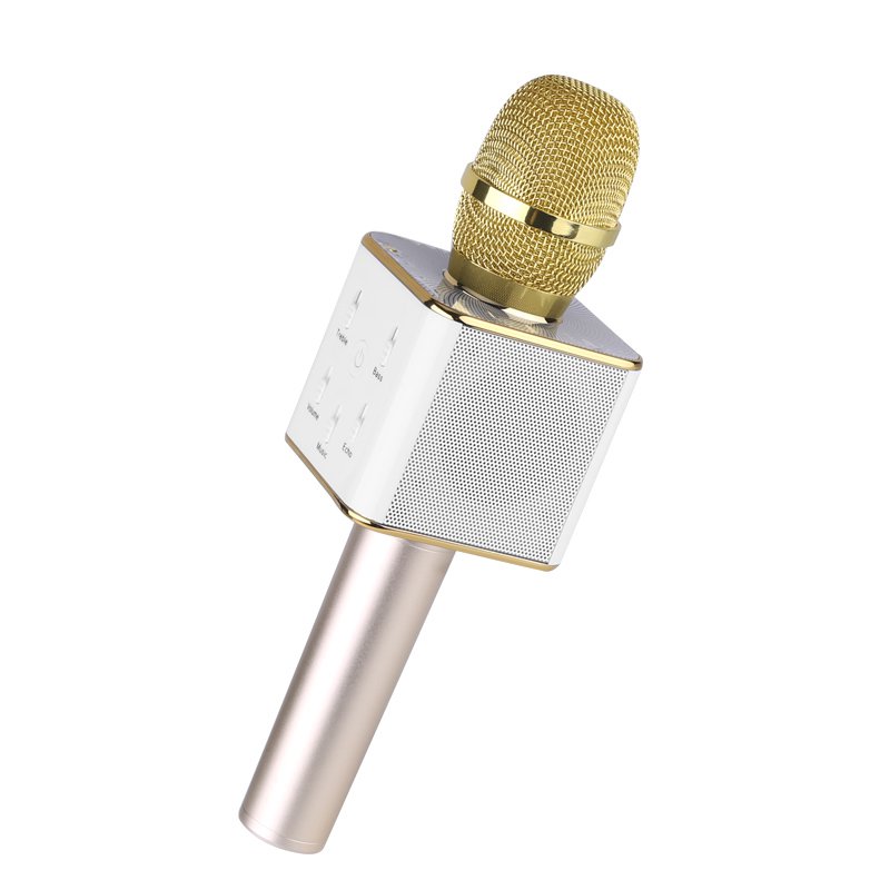 Micro Karaoké bluetooth avec support intégré pour téléphone Rose Gold –  Evetane