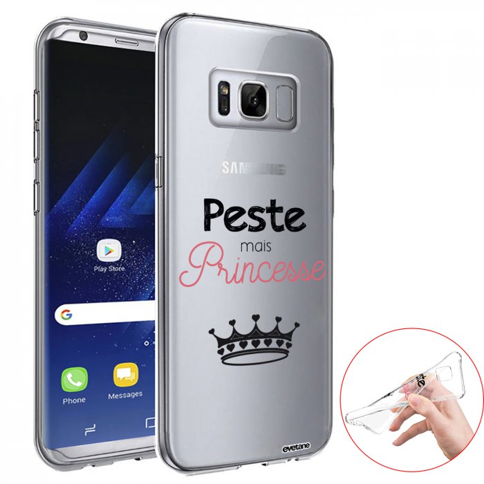 Evetane Coque Samsung Galaxy S8 Plus 360 intégrale transparente