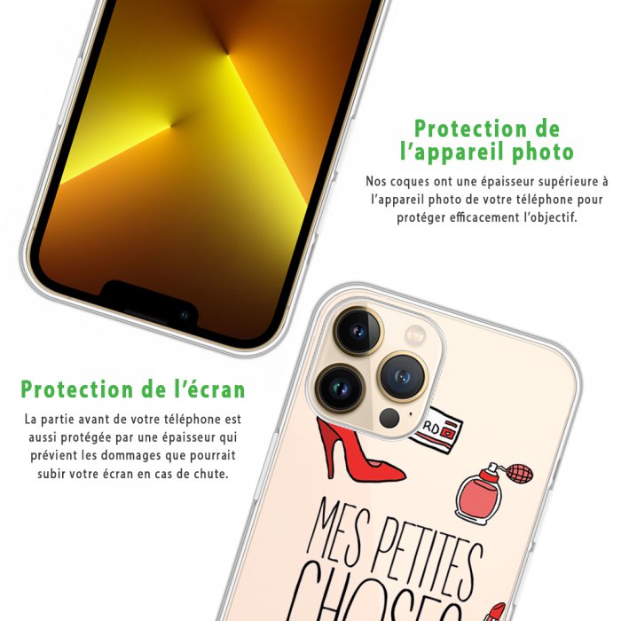 LaCoqueFrançaise Coque iPhone 13 Pro silicone transparente Motif
