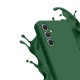 Coque Samsung Galaxy A54 Silicone liquide Vert Foret + 2 Vitres en Verre trempé Protection écran Antichocs