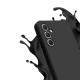 Coque Samsung Galaxy A54 Silicone liquide Noire + 2 Vitres en Verre trempé Protection écran Antichocs