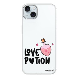 Coque iPhone 15 Plus 360 intégrale transparente Love Potion Tendance Evetane.