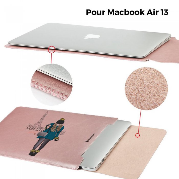 Housse de protection pour Macbook 13 pouces zèbre