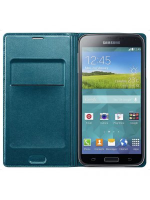Etui Folio Samsung Galaxy S5 Wallet vert