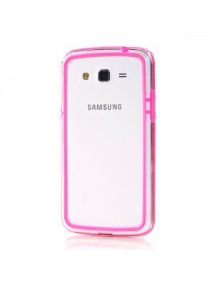Bumper bi-matière rose pour Samsung Galaxy Grand