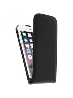 Etui de protection effet cuir iPhone 6 - Noir